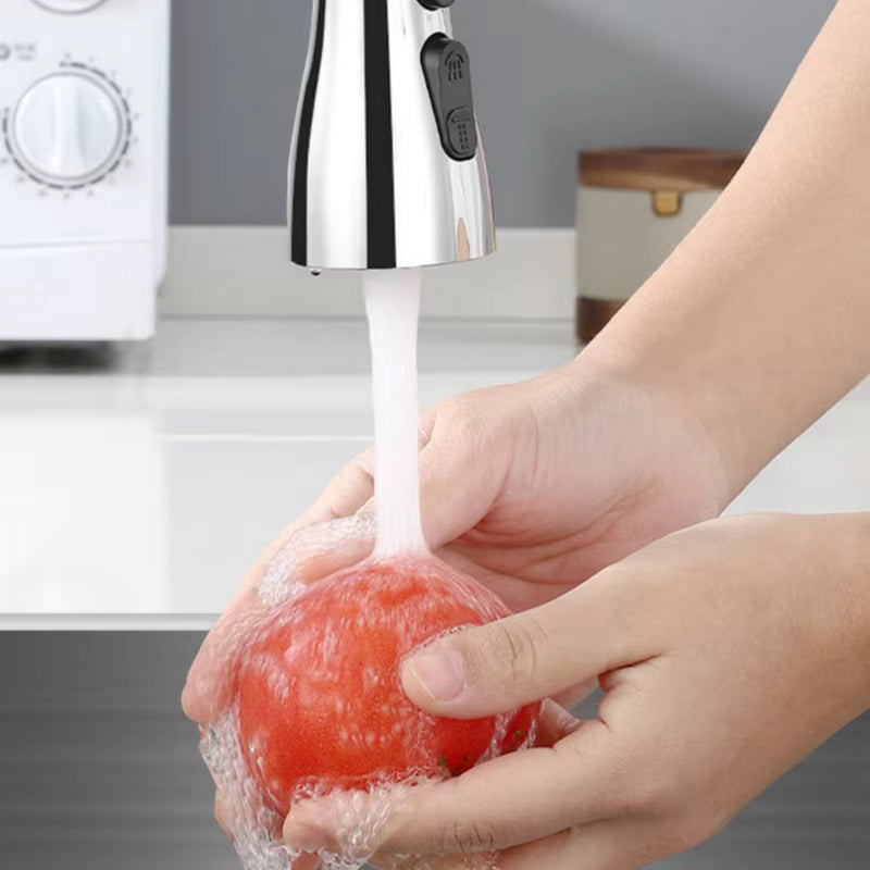 3In1 Faucet Sprayer Pull Out Kitchen Leakproof 360 Degree Ajustable Sink Tap Bathroom Basin Replacement Spray Head High-Quality