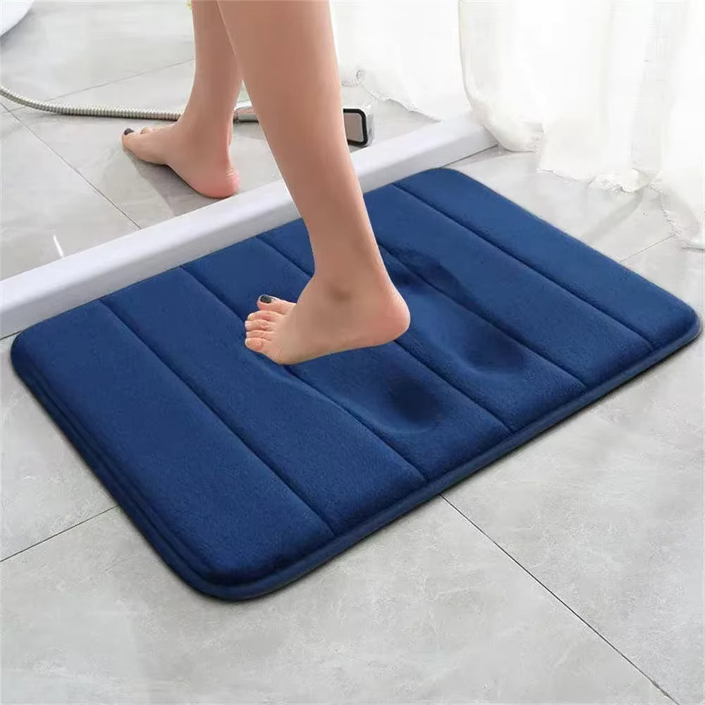 Super Absorbent Bath Mat Non Slip Rugs Bathroom Carpets Bedroom Toilet Floor Shower Rug Home Decor Soft Memory Foam Floor Mat