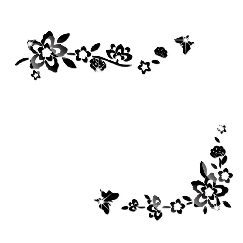 Glass Decoration Mirror Wall Stickers