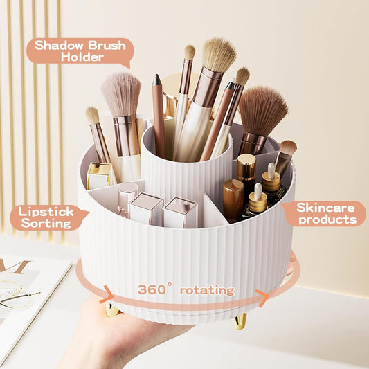 360 Rotating Makeup Brush Holder & Organizer
