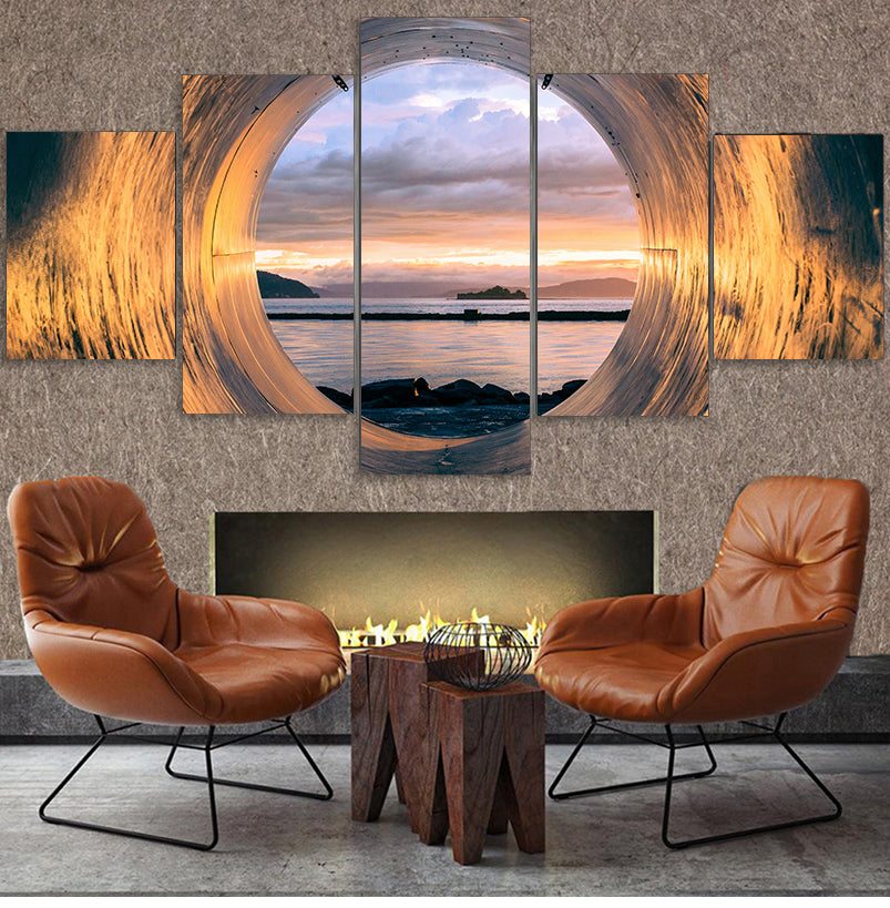 Poster Art Painting Home Decor Sunset