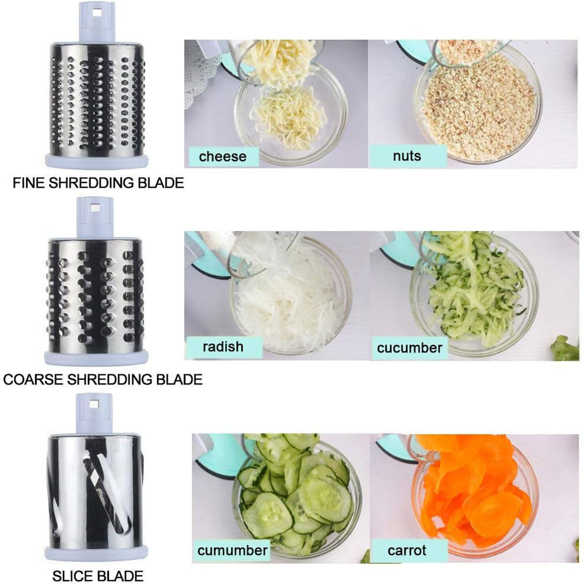Manual Vegetable Slicer & Spiral Cutter