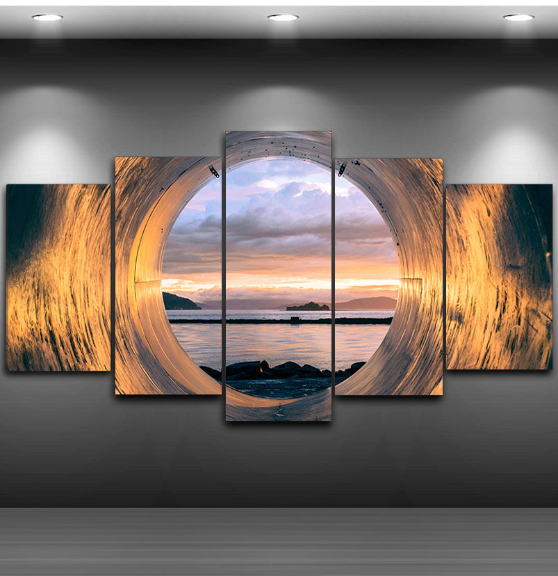 Poster Art Painting Home Decor Sunset