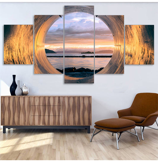 Poster Art Painting Home Decor Sunset